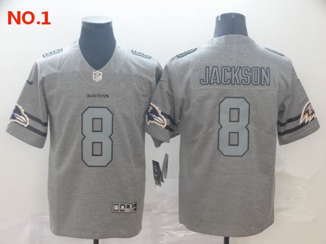 Men's Baltimore Ravens 8 Lamar Jackson Jerseys-6